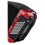 Акордеон Bravo II 48 Hohner(А-16532) Red (з чохлом)