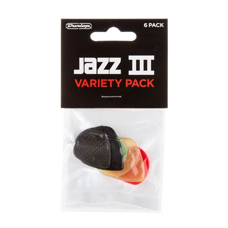 DUNLOP JAZZ III PICK VARIETY PACK набір медіаторів для електрогітари (PVP103)