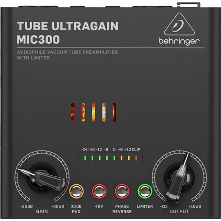 Ламповий мікрофонний підсилювач Behringer MIC300 TUBE ULTRAGAIN