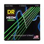 Струни для гітари DR Strings NEON Geen Electric - Medium 7-String (10-56)