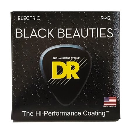 Струни для гітари DR Strings BLACK BEAUTIES Electric - Light (9-42)