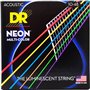 Струни для гітари DR Strings NEON Multi-Color Acoustic - Extra Light (10-48)