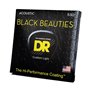 Струни для гітари DR Strings BLACK BEAUTIES Acoustic - Custom Light (11-50)