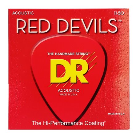 Струни для гітари DR Strings RED DEVILS Acoustic - Custom Light (11-50)