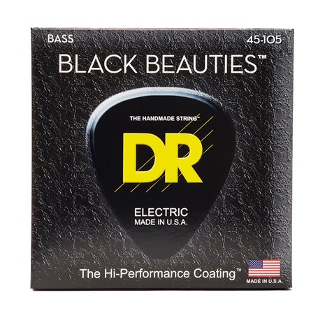 Струни для гітари DR Strings BLACK BEAUTIES Bass - Medium (45-105)