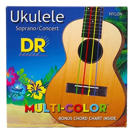 Струни для гітари DR Strings MULTI-COLOR Ukulele Soprano/Concert