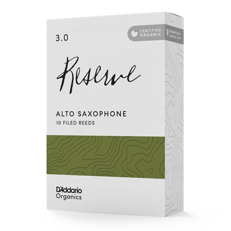 Тростини для духового інструменту D&039ADDARIO Organic Reserve - Alto Sax 3.0 - 10 Box