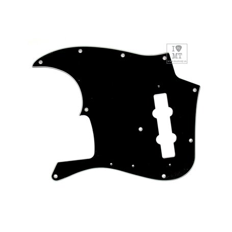 FENDER PURE VINTAGE PICKGUARD JAZZ BASS 70S 10-HOLE BLACK Пікгард