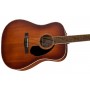 FENDER PD-220E DREADNOUGHT ALL MAHOGANY WITH CASE AGED COGNAC BURST Гітара електроакустична