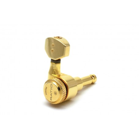 GRAPH TECH PRL-8721-G0 Electric Locking 6 In-line C0ntemporary Mini Gold 2 Pin Кілки для гітари