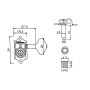 Кілки для гітари PAXPHIL WJ-28 3+3 GD