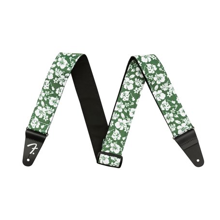 Ремінь гітарний FENDER STRAP 2" HAWAIIAN STRAPS GREEN FLORAL