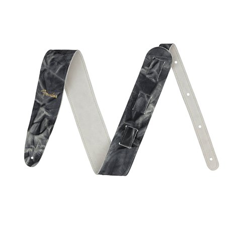 Ремінь гітарний FENDER STRAP TIE DYE LEATHER BLACK