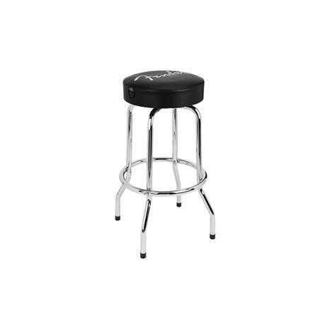 Стілець барний FENDER 30" SPAGHETTI LOGO PICK POUCH BARSTOOL, BLACK AND CHROME