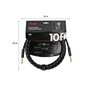 Кабель інструментальний FENDER CABLE DELUXE SERIES 10' BLACK TWEED