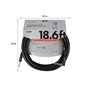 Кабель інструментальний FENDER CABLE PROFESSIONAL SERIES 18.6' ANGLED BLACK