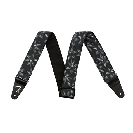 Ремінь гітарний FENDER STRAP 2" HAWAIIAN STRAPS BLACK FLORAL