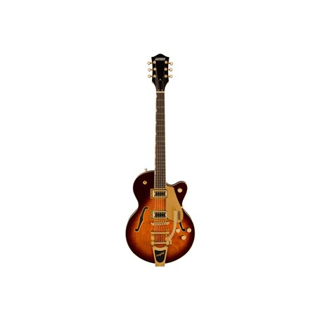 Гітара напівакустична GRETSCH G5655TG ELECTROMATIC CENTER BLOCK JR. SINGLE-CUT WITH BIGSBY AND GOLD HARDWARE BARREL BURST