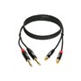 Кабель комутаційний KLOTZ KT-CJ090 MINILINK PRO TWIN CABLE BLACK 0.9 M