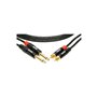 Кабель комутаційний KLOTZ KT-CJ090 MINILINK PRO TWIN CABLE BLACK 0.9 M