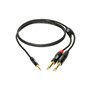 Кабель комутаційний KLOTZ KY5-150 MINILINK PRO Y-CABLE BLACK 1.5 M