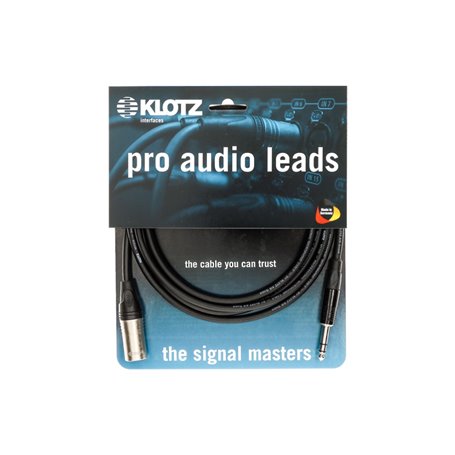 Кабель мікрофонний KLOTZ M1 PRIME MICROPHONE CABLE XLR MALE - BALANCED JACK 5 M