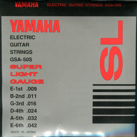 YAMAHA GSA50S ELECTRIC SUPER LIGHT (09-42) Струны фото