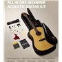 Donner Music Acoustic Guitar 41 Inch Full-size EC983