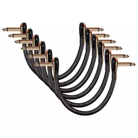 Donner Music Professional Guitar Effect Pedal Cable 6 inch 6-Pack EC889X6