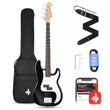 Donner Music DPB-510 Electric Bass Guitar Black EC1228