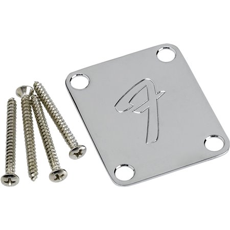 Пластина для кріплення грифа FENDER 4-BOLT NECK PLATE VINTAGE-STYLE CHROME
