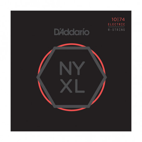 D`ADDARIO NYXL1074 NYXL LIGHT TOP / HEAVY BOTTOM 8-STRING 10-74 Струны фото