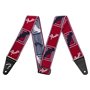Ремінь гітарний FENDER STRAP 2" WEIGHLESS MONOGRAMMED RED/WHITE/BLUE