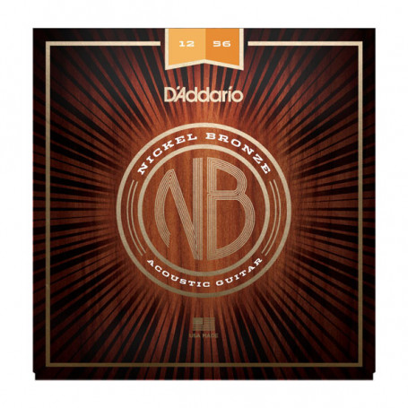 D`ADDARIO NB1256 NICKEL BRONZE LIGHT TOP / MEDIUM BOTTOM 12-56 Струны фото