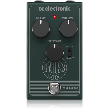 Педаль ефектів TC Electronic GAUSS TAPE ECHO TE-0174 TC ELECTRONIC фото - Muzbox