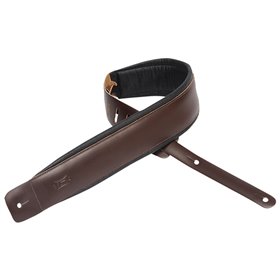Ремінь гітарний LEVY'S DM1PD-DBR Larsen Leather Deluxe Series (Dark Brown)