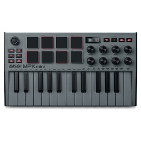 MIDI клавіатура AKAI MPK Mini MK3 Grey