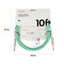 Кабель інструментальний FENDER CABLE ORIGINAL SERIES 10' SURF GREEN