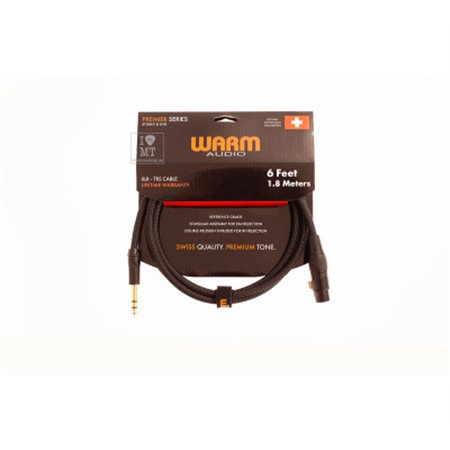 Кабель комутаційний WARM AUDIO Prem-XLRf-TRSm-6'