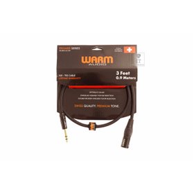 Кабель комутаційний WARM AUDIO Prem-XLRm-TRSm-3'