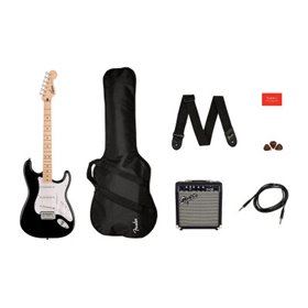 Гітарний набір з електрогітарою SQUIER SONIC STRATOCASTER PACK MN BLACK