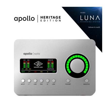 Аудіоінтерфейс UNIVERSAL AUDIO Apollo Solo Heritage Edition (Desktop/Mac/TB3)