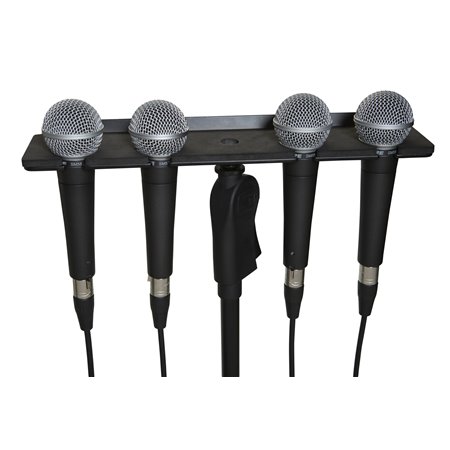 Стійка, тримач для звукового обл. GATOR FRAMEWORKS GFW-MIC-4TRAY Multi Mic Holder Four (4) Mics J-40898 FRAMEWORKS фото - Muzbox