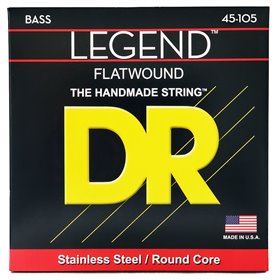 Струни для гітари DR Strings LEGEND Flatwound Bass - Medium (45-105)