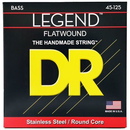 Струни для гітари DR Strings LEGEND Flatwound Bass - Medium 5-String (45-125)