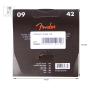 Струни для електрогітар FENDER 250L NICKEL-PLATED STEEL GUITAR STRINGS 9-42 M-A009834 FENDER фото - Muzbox