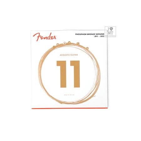 Струни для акустичних гітар FENDER 60CL PHOSPHOR BRONZE ACOUSTIC STRINGS 11-52 M-A009854 FENDER фото - Muzbox