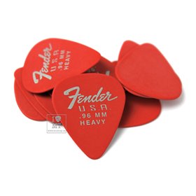 Набір медіаторів FENDER 351 DURA-TONE .96 12-PACK, FIESTA RED M-229381 FENDER фото - Muzbox