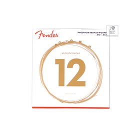 Струни для акустичних гітар FENDER 60L PHOSPHOR BRONZE ACOUSTIC STRINGS 12-53 M-55646 FENDER фото - Muzbox