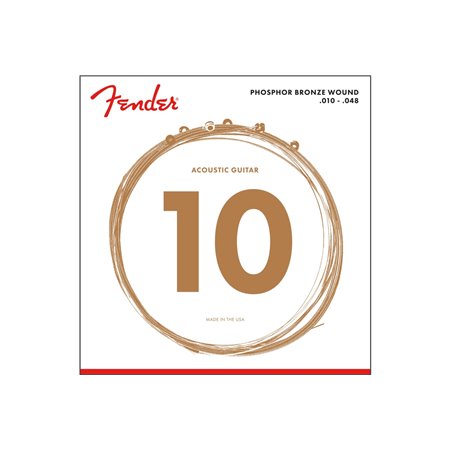Струни для акустичних гітар FENDER 60XL PHOSPHOR BRONZE ACOUSTIC STRINGS 10-48 M-21764 FENDER фото - Muzbox